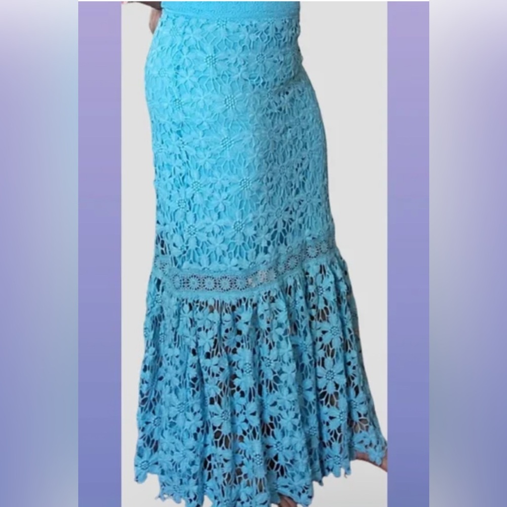 Alexia Admor Blue Lace Floral Dress - Picture 2 of 6